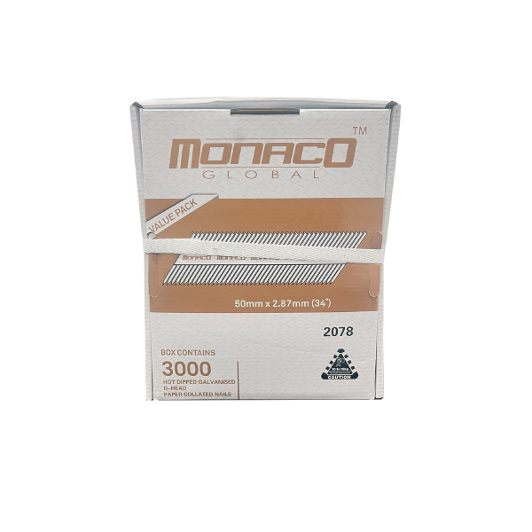 2" D-Head Collated Nails - Brown  50mm x 2.87mm